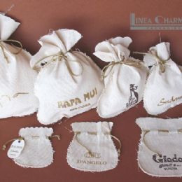 ANFORA IN LINO BIANCO