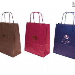 SHOPPING BAGS ECO MOD. SL CARTA SEALING GOFFRATA COLORATO RITORTO