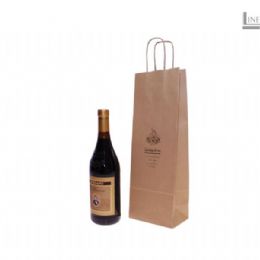 SHOPPING BAGS CARTA KRAFT PER BOTTIGLIE VINO