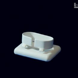 ESPOSITORI AB ART. EB1 SIMILPELLE BIANCA