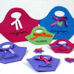 BORSA IN STOFFA MOD. VASETTO FELTRO