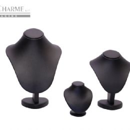 ESPOSITORI AB ART. COLLO GOCCIA SIMILPELLE NERA