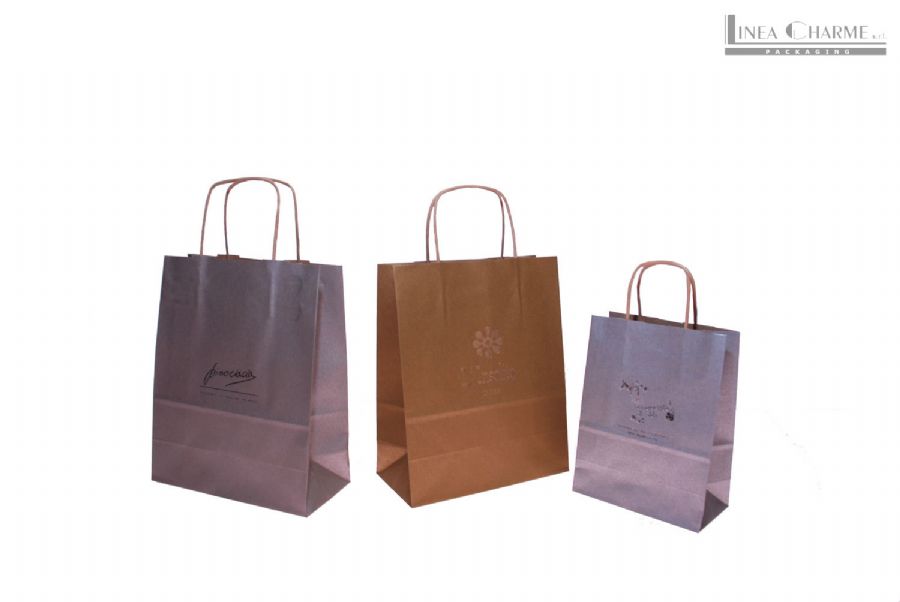 SHOPPING BAGS ECO MOD. SL KRAFT METAL RITORTO