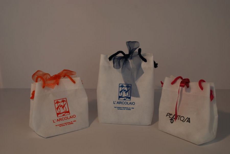 BORSA IN STOFFA MOD. PRETTY TNT BIANCO