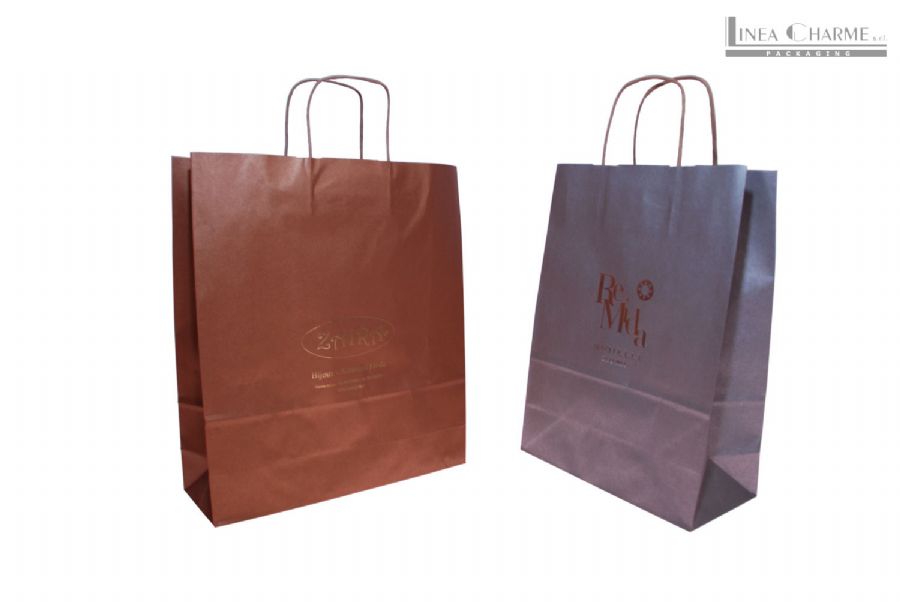 SHOPPING BAGS ECO MOD. SL KRAFT METAL RITORTO