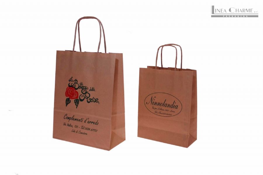 SHOPPING BAGS ECO MOD. ML KRAFT AVANA RITORTO